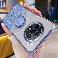 嚴謹適用于oppoA3pro手機殼oppo保護A3por硅膠套5G全包防摔PJY110軟殼opa閃粉女帶指環(huán)支架 藍色漸變閃粉玫瑰+指環(huán)支架 OPPOA3Pro