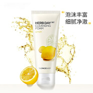 The Face Shop草本洗面奶補水清潔控油泡沫潔面乳潔面膏 檸檬潔面乳 170ml