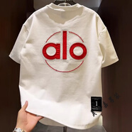 美安嘉夏季短袖美式潮流百搭重工刺繡男t恤新款韓版顯瘦燕尾上衣服 白色 2XL 建議140-155斤