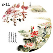 憶思減餐桌轉(zhuǎn)盤鋼化玻璃旋轉(zhuǎn)底座飯店家用圓形飯桌大圓桌餐桌玻璃轉(zhuǎn)盤 S-11圖案 90cm 直徑
