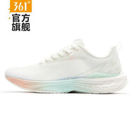 361°跑鞋【飛翼4.0】女鞋2024年夏季新款輕便網(wǎng)面透氣跑鞋運動(dòng)休閑鞋 羽毛白/清爽綠【飛魚(yú)3】 37