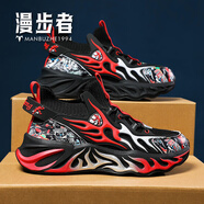 漫步者【MBZ聯(lián)名款丨官方直郵】男女同款飛織透氣迷彩烽火運動(dòng)休閑跑鞋 MBZ定制丨黑紅丨限量款 40