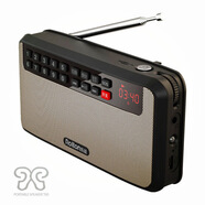 樂(lè )廷新款藍牙音響2.1立體聲FM調頻收音機內置鋰電池 聽(tīng)歌曲聽(tīng)評書(shū)音響 香檳金 音響 官方標配