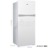 TCLBCD-118KA9家用小型節能小雙門(mén)冷藏冷凍電冰箱租房宿舍優(yōu)惠品尾貨 R112L3-B 芭蕾白
