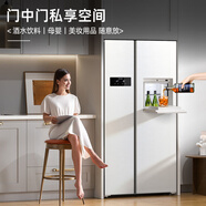 達(dá)米尼全新升級(jí)610升風(fēng)冷無(wú)霜冰箱對(duì)開(kāi)門(mén)大容量家用冰箱帶吧臺(tái)一級(jí)冰箱 BCD-610WKSDB伊麗莎白