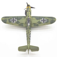 玩控 二戰(zhàn)飛機(jī)模型軍事拼裝模型BF109玩具diy手工制作仿真模型 軍綠色