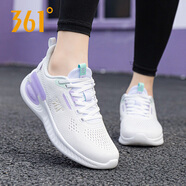 361°女鞋夏季網(wǎng)面透氣運(yùn)動鞋女網(wǎng)鞋新款361度輕便休閑正品跑步鞋子女 2215F白/薰衣草丨網(wǎng)面四季款 35 【官方正品/現(xiàn)貨速發(fā)】