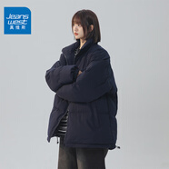 真維斯（JEANSWEST）面包服女短款羽絨棉衣棉服女裝2025年新款秋冬季外套加厚保暖棉襖 黑色 L