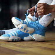 阿迪達(dá)斯 （adidas）休閑鞋男鞋春秋季新款運動鞋特雷楊2代實戰(zhàn)訓(xùn)練籃球鞋H06479 H06479藍(lán)色 44