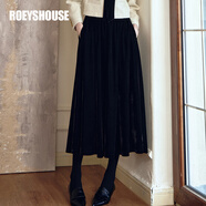 ROEYSHOUSE羅衣氣質(zhì)小香風(fēng)外套秋冬款女高級亮絲粗花呢修身短外套09784 黑色 （半身裙） L