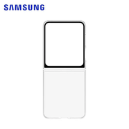 三星（SAMSUNG）Z Flip5手機(jī)殼原裝智能主題保護(hù)殼個(gè)性手機(jī)套后殼保護(hù)套透明硬殼 （無NFC卡片-單透明殼）-已拆封