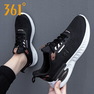 361°女鞋冬季運動鞋新款女士軟底休閑老爹鞋透氣跑步鞋旅游網(wǎng)鞋子女款 曜石黑/亮古銅-2 網(wǎng)面透氣 36