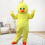 CNV抖音款小黃鴨卡通人偶服裝成人穿道具網(wǎng)紅小黃鴨玩偶衣服道具服 呆萌鴨 中碼（168-180CM）