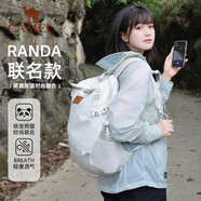 駱駝（CAMEL）大容量書包男女戶外徒步登山包輕便旅行雙肩包173BB02002A淺水綠