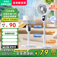 MI極速發(fā)貨智能語音空氣循環(huán)扇家用電風扇落地臺立搖頭節(jié)省遙控 旋鈕升級款升級電機+左右搖