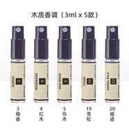 柏世曼雪松香水CEDAR雪松木味木香中性雪松木質(zhì)調(diào)淡香香氛香水 木質(zhì)香調(diào)（3ml*5款）