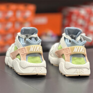 耐克（NIKE）女鞋2024夏季新款华莱士运动鞋Air Huarache SE跑步鞋休闲鞋 DQ0117-100帆白橙粉蓝绿白黑 35.5