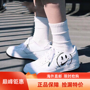 耐克（NIKE）男女鞋情侶款A(yù)ir Force1 AF1空軍一號低幫板鞋休閑小白鞋海外直郵 BQ9044-AV0742-100 白色笑臉 40.5