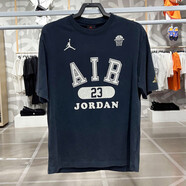 耐克（Nike）短袖T恤男裝夏季新款A(yù)IR JORDAN運(yùn)動服寬松透氣圓領(lǐng)休閑上衣 HM4902-478藍(lán)色做舊 2XL