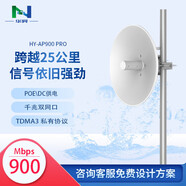 華異（N）900M戶外大功率工業(yè)網(wǎng)橋遠(yuǎn)距離微波通訊千兆端口15-25公里 TDMA3私有協(xié)議 支持POE太陽能DC供電 25公里傳輸 POEDC供電 單臺(tái)
