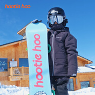 HOOTIE HOO新款美式風(fēng)滑雪褲背帶褲男童女童防風(fēng)防水 黑色 4/110cm/4-5歲