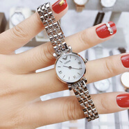 佐羅貴族時(shí)尚鑲鉆防水女士手表2026新款瑞士進(jìn)口精致小表盤(pán)輕奢正品機械表 全銀色白底-小表盤(pán)22mm