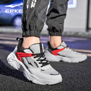 鴻星爾克（ERKE）男鞋運動鞋男2025夏季新款男網(wǎng)鞋透氣輕便跑步鞋子男跑鞋耐磨跑鞋 正白/碳灰2194 39