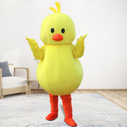 CNV抖音款小黃鴨卡通人偶服裝成人穿道具網(wǎng)紅小黃鴨玩偶衣服道具服 抖音鴨 均碼（155-173CM）
