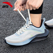 安踏（ANTA）跑鞋男鞋新款夏季透氣超輕減震跑步鞋網(wǎng)鞋官方旗艦?zāi)羞\(yùn)動鞋休閑鞋 象牙白/幻景藍(lán)5581 毒刺2 39