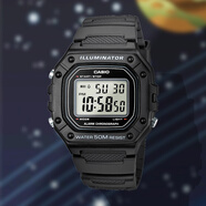 卡西歐（CASIO）日本復古運動大表盤潮流防水腕表AE-1500WH-8B/1A WHX-1A 電子表 W-218H-1A