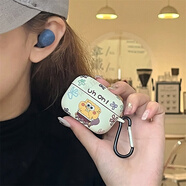 捷威丘索尼linkbuds s耳機保護套硅膠軟殼防摔創(chuàng  )意卡通水貼保護外殼男女時(shí)尚網(wǎng)紅潮牌情侶耐臟 海綿 索尼LinkBuds S