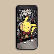 庫洛熊適用蘋果X手機殼iPhoneXR新款iPhoneX液態(tài)硅膠ipxr全包ipx防摔xsmax保護(hù)套iphone叉創(chuàng)意MAX男xsmax 經(jīng)典黑【時尚皮卡丘】 iPhone X