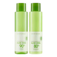 自然樂(lè )園自然樂(lè )園NATURE REPUBLICNATURE REPUBLIC韓國 蘆薈水乳套裝爽膚 蘆薈保濕乳液155ml（無(wú)盒