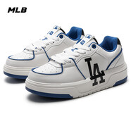 MLB男學(xué)長(zhǎng)鞋 運(yùn)動(dòng)鞋男鞋子增高休閑鞋女情侶厚底板鞋四季款SXCLB3N 洛杉磯道奇隊(duì)/藍(lán)色 36.5