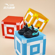 安踏兒童男童鞋嬰幼童跑鞋秋季小童寶寶軟底學(xué)步鞋運動(dòng)鞋 黑/熒光綠-4 20/12cm