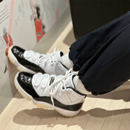 耐克（NIKE）Air Jordan 11 AJ11 DMP防滑耐磨白黑減震復古運動(dòng)經(jīng)典籃球鞋 378038-170白黑 35.5