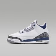 耐克（NIKE）耐克（NIKE）Jordan 3 GS AJ3 喬3籃球鞋  398614 白灰藍DM0967-140 35.5