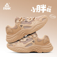 匹克（PEAK）小胖鞋2.0夏季新款男鞋復古老爹鞋子女時(shí)尚休閑鞋輕便軟底運動(dòng)鞋 【男款】泥沙黃-款A 44