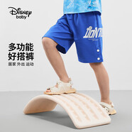 迪士尼（DISNEY）童裝兒童男童針織中褲運(yùn)動(dòng)不易起球舒適褲子24夏DB421NE04藍(lán)150