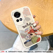 美齡美麗適用華為nova12手機殼瘋狂動(dòng)物城hinova10/11pro全包nova9/8se軟硅膠9Z情侶個(gè)性ultra皮質(zhì)套女新款 古董白-米白尼克與朱迪自拍M2 華為 nova 11