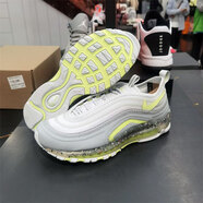 耐克（NIKE）男鞋冬季新款Air Max97氣墊運動(dòng)休閑鞋子彈頭跑步鞋緩震休閑鞋 DV7418-002淺灰熒光黃 39