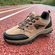 3539登山鞋防水越野跑步鞋耐磨輕便休閑鞋男戶(hù)外登山徒步運動(dòng)鞋軍低幫 棕色 42