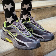 耐克（NIKE）官方艦店運動鞋男鞋AIR MONARCH IV訓練鞋老爹鞋緩震休閑鞋跑步鞋 394055-023黑色灰色熒光綠 40.5