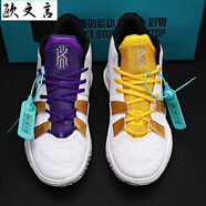 CLENIKEEDAIR NIKE歐文7薰衣草籃球鞋ow7男子中幫zoom氣墊實(shí)戰(zhàn)耐磨緩震運(yùn)動(dòng) 湖人鴛鴦【內(nèi)置Zoom氣墊】 45