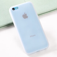旭杉斯iphone5s手機殼蘋(píng)果5s手機套se2/3一硅膠軟磨砂男款5c全包 5c磨砂系列軟套【透白】防指紋