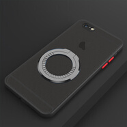rainzone 蘋果8plus手機(jī)殼7plus的磁吸新款iphone8全包防摔6s plus手機(jī)套 蘋果6S*膚感殼黑*引磁環(huán)*新指環(huán)
