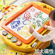 北國e家兒童益智畫板玩具家用幼兒磁性寫字板1-3歲涂鴉磁力畫畫生日禮物 兔【特大號帶桌腿】15卡+工具包