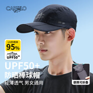 卡帝樂鱷魚（CARTELO）棒球帽男四季透氣速干可折疊鴨舌帽戶外遮陽防曬帽子女 藏青色