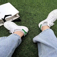 ADIDAS/阿迪達斯STAN SMITH 三葉草男女經(jīng)典運動板鞋學生小白鞋休閑鞋 M20324 白/綠 42.5