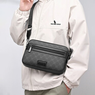 馬克華菲高級感格子男士包包 斜挎包單肩包男款大容量通勤隨身手機小挎包